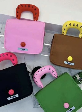 包邮韩国东大门代购trou新款彩色包包旅行收纳包可手提斜挎女包