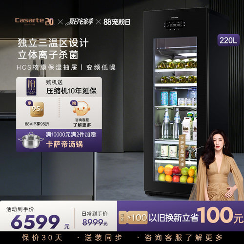 casarte卡萨帝220冰吧小冰箱冰吧