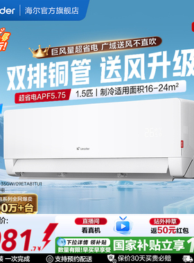 统帅超省电Max空调官方1.5匹家用新一级变频挂机海尔出品35ETA