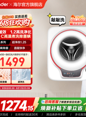 海尔出品统帅3kg壁挂洗衣机小型全自动婴儿童内衣防跌落833