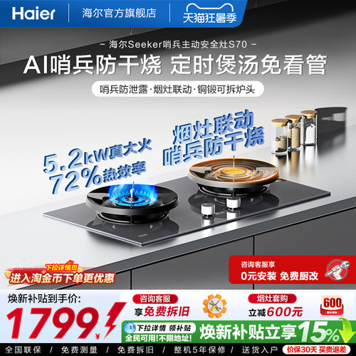 [新品]海尔Seeker天然气灶S70