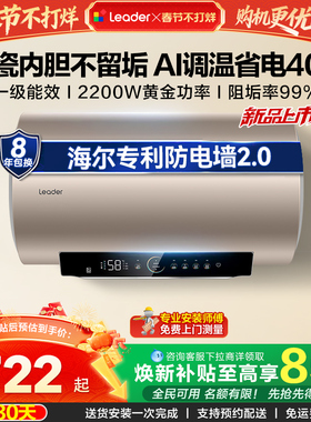 海尔出品统帅家用电热水器速热50L一级能效镁棒免换官方LD5S