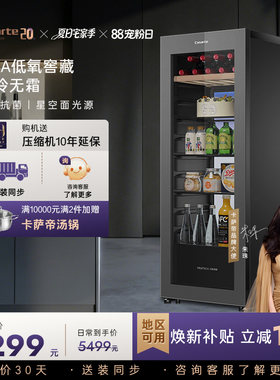 Casarte/卡萨帝145升冰吧家用客厅酒柜茶叶制冰冷藏囤货小冰箱