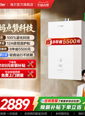 海尔出品统帅燃气热水器天然气家用恒温静音一级能效焕新补贴LG5E
