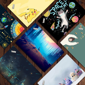 T14 T14S笔记本贴纸P14S电脑贴膜E14 X13外壳保护膜X13 适用联想ThinkPad YOGA GEN2全套壳配件卡通机身贴