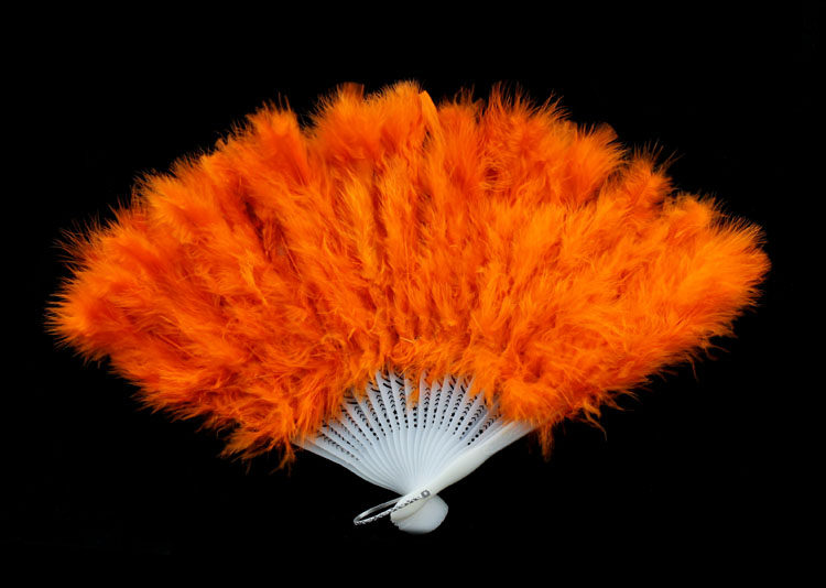 千奇坊 羽毛扇子，羽毛扇，舞蹈扇，表演扇，羽绒扇（21片多色可选）