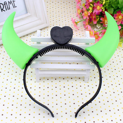 千奇坊圣诞节道具发光牛角 带灯牛角头箍灯化妆舞会装饰品