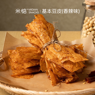米惦基本豆皮手撕豆皮香辣片怀旧休闲零食儿时解馋小零食辣条小吃