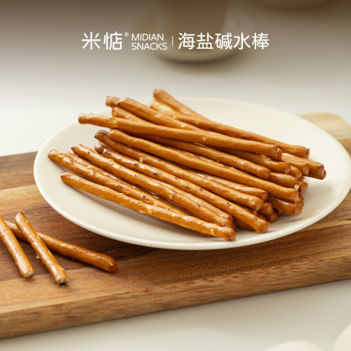 米惦海盐碱水棒咸香酥脆！无反式