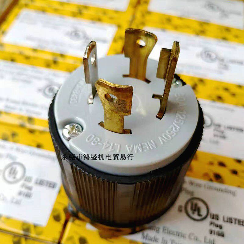 美规引挂式防松插头台湾WJ-8420