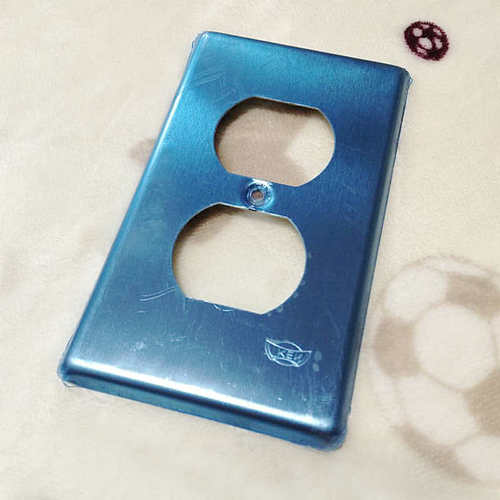 双联不锈钢盖板台湾插座底盒