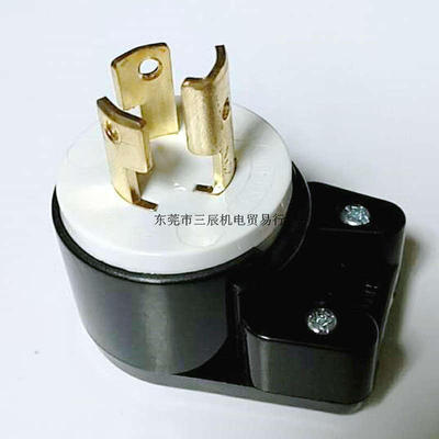 美规UL引挂式旋向插头NEMA L6-15P LK-6312T台湾隆光LKEW 15A250V