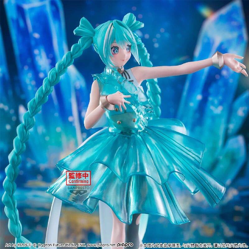 正版现货 眼镜厂 万代 初音未来 BPEV 水晶藏品 翡翠 景品 手办
