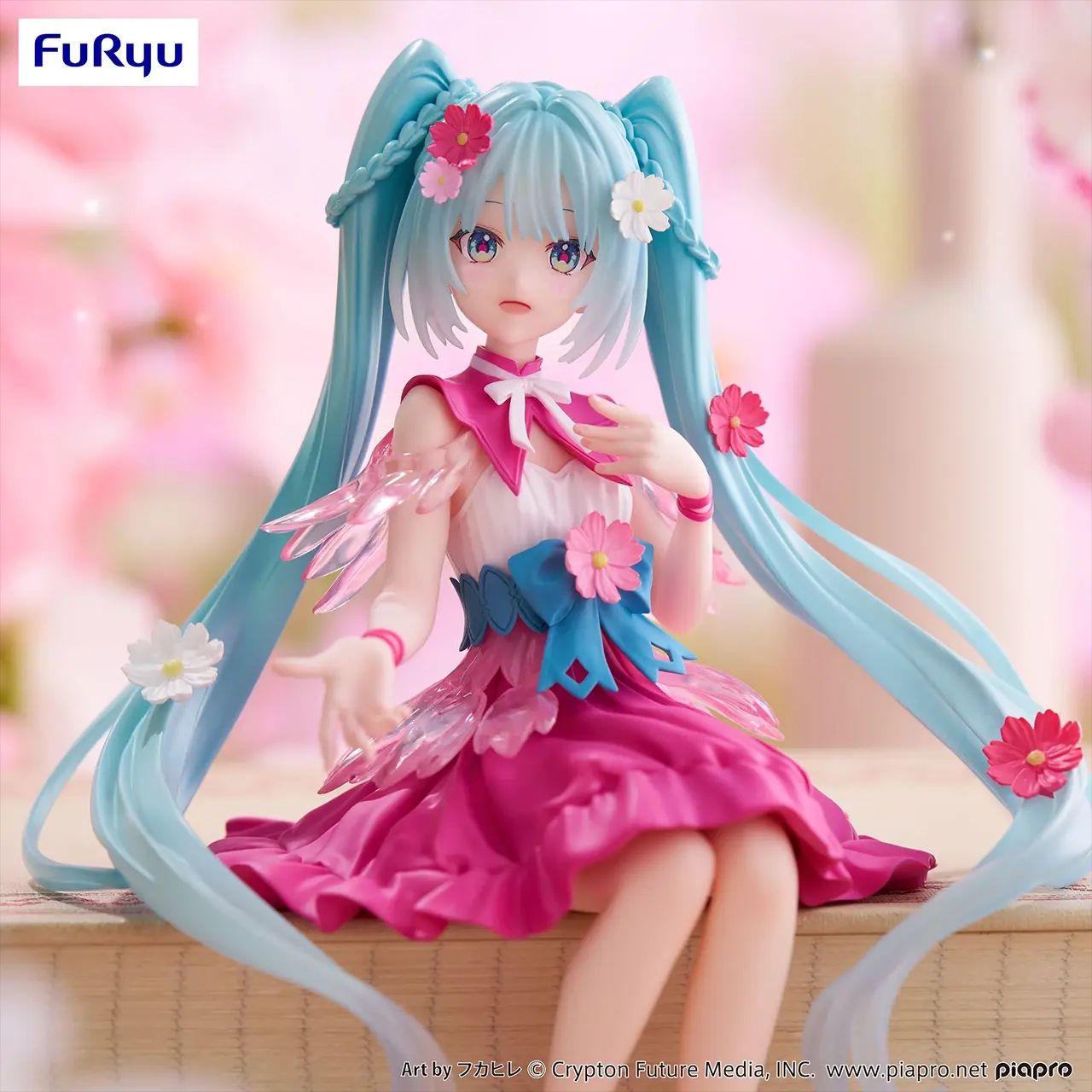 包邮正版FURYUVOCALOID初音未来泡面压波斯菊花仙子 景品手办