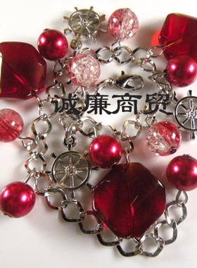 琉璃饰品 合金手链 红色激情 jyg93600031