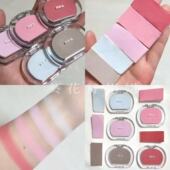 韩国bbia新款 单色腮红腮紫修容蜜桃色低饱和自然提亮肤色修容高光