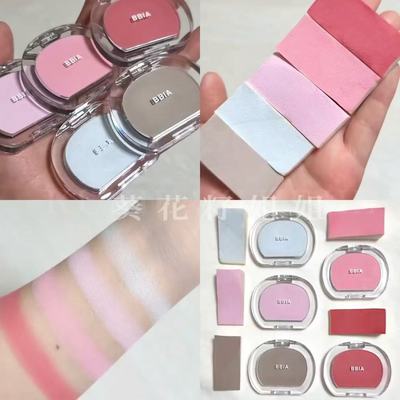 韩国bbia新款单色腮红腮紫修容蜜桃色低饱和自然提亮肤色修容高光