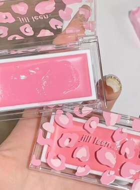 Jill leen腮红膏泥腮紫提亮膨胀氛围自然滋润亲肤修容提升气色女