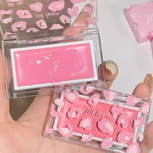 Jill leen腮红膏泥腮紫提亮膨胀氛围自然滋润亲肤修容提升气色女