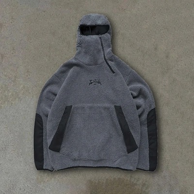 With thick insulation; hooded sports jacket