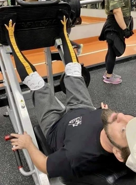 Cosplay Crazy Fitness Gym Deadlift  Chicken Legs  Socks