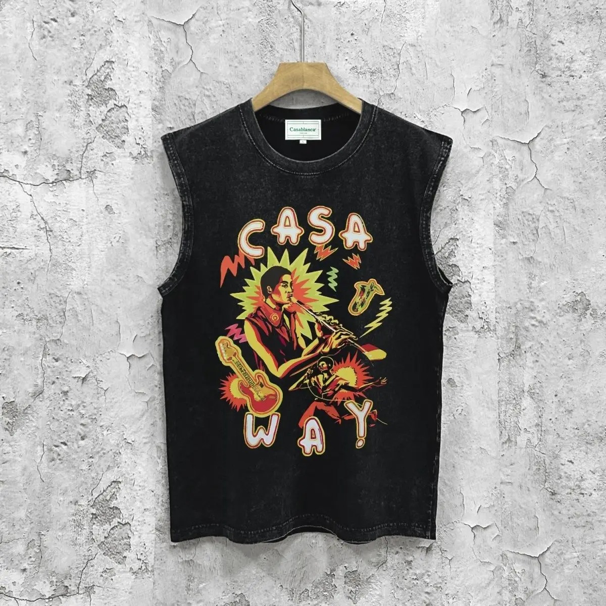 Selling Designer Printed Leisure Resort Men's Tank Top