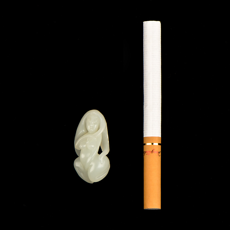 新疆和田玉白玉籽玉挂件8.5克遇