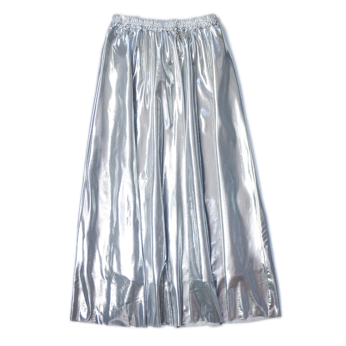 日系森系光泽感半裙长款复古松紧腰纯棉有内衬女款