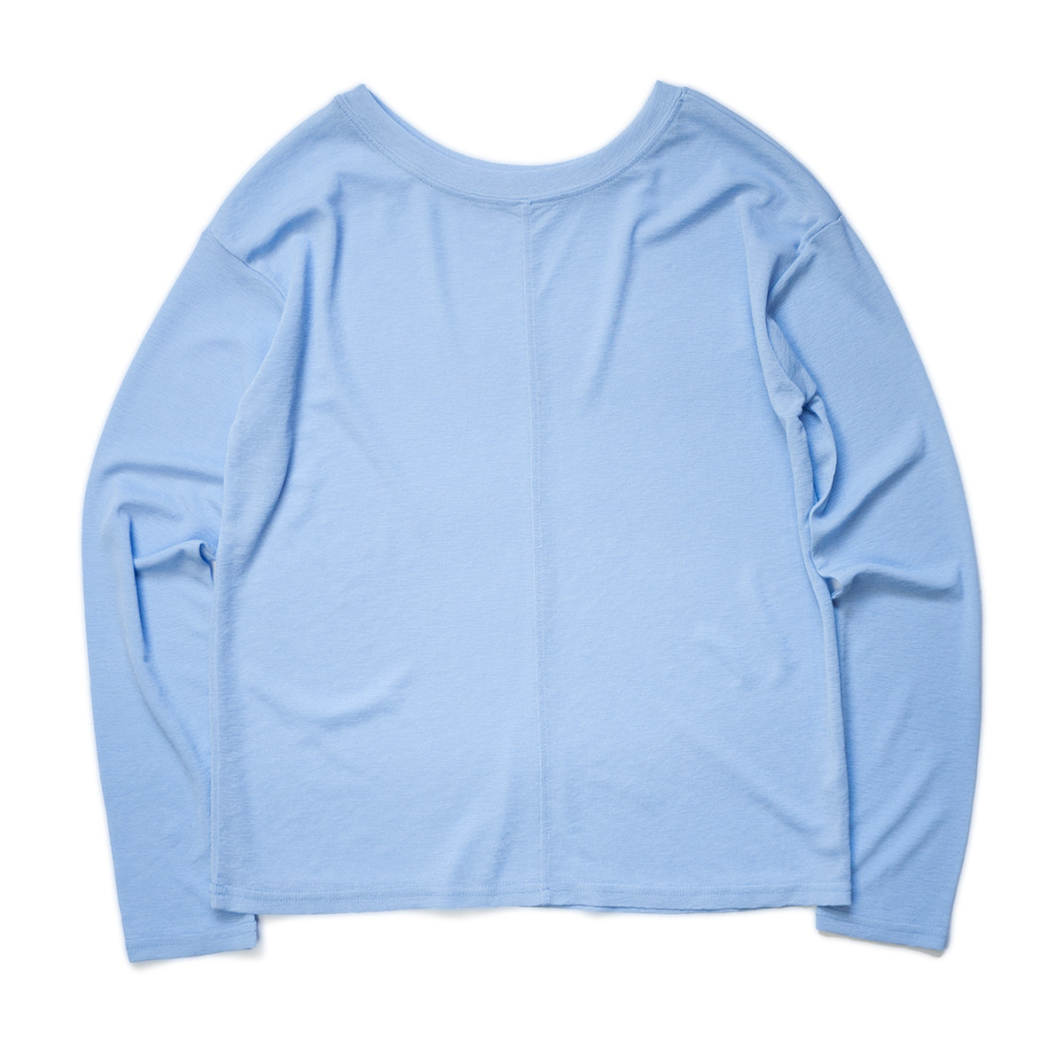 2way暗纹透明感防晒长袖T恤日系森系圆领宽松弹力薄款罩衫女打底