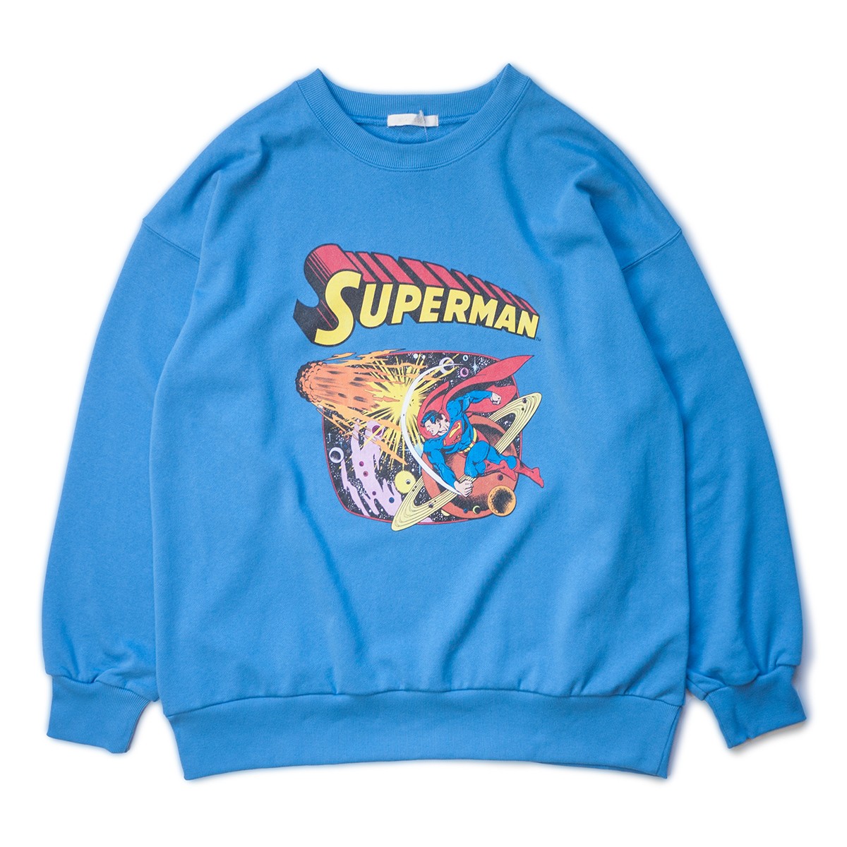超级英雄毛圈卫衣日系复古联名宽松印花套头长袖圆领休闲卫衣女款