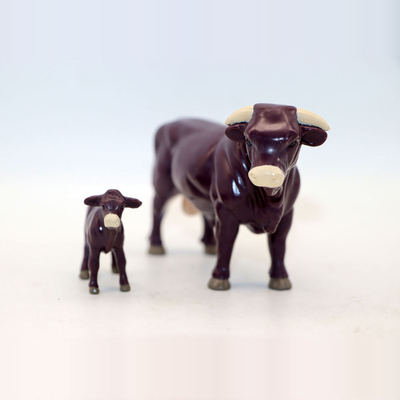 外贸儿童过家家游戏 ERTL农场动物 仿真奶牛 马玩具场景玩偶摆件