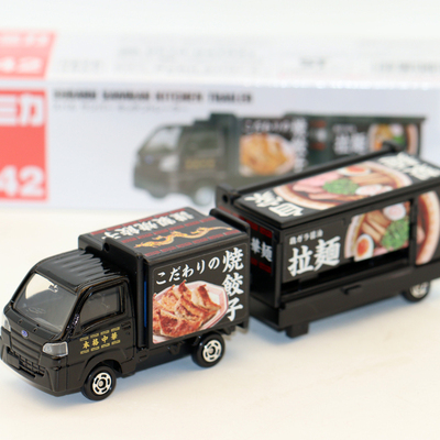 TOMY 142多美卡长款 Sambar Kitchen Trailer 寿司拉面车模型玩具