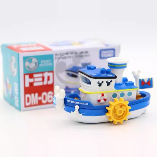 TOMY DM-06多美卡 唐老鸭游轮船水手车 卡通玩具车萌宠摆件 合金