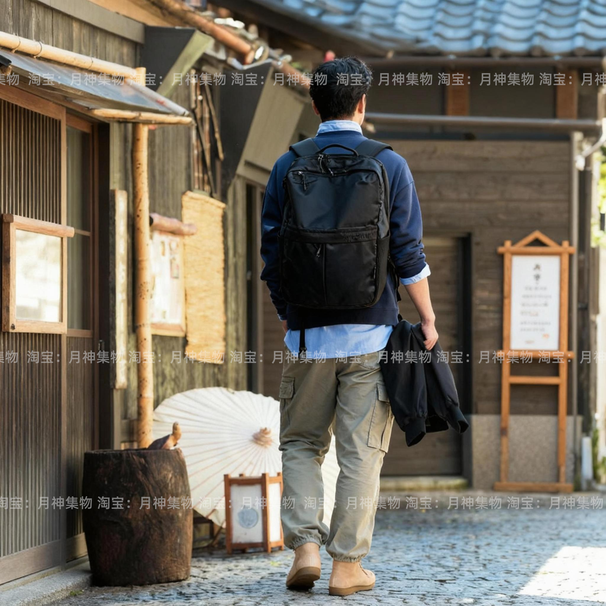 sun earthu双肩包防泼水电脑包旅游超轻便携徒步双肩包登山背包