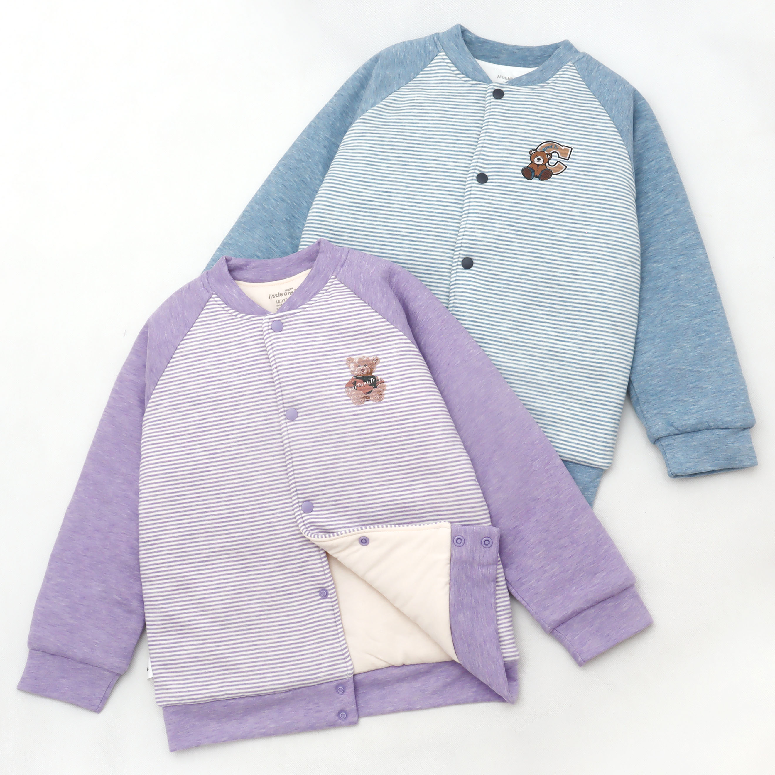 儿童保暖内衣校服内胆益友小蚂蚁加厚男女中大童条纹小棉袄上衣