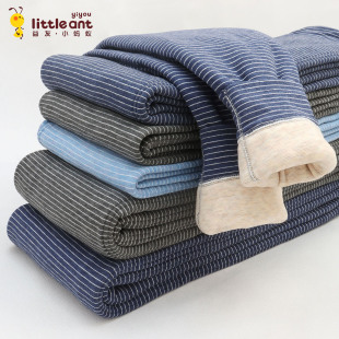 棉裤 益友小蚂蚁青少年儿童保暖裤 双层三层暖绒保暖加厚男士