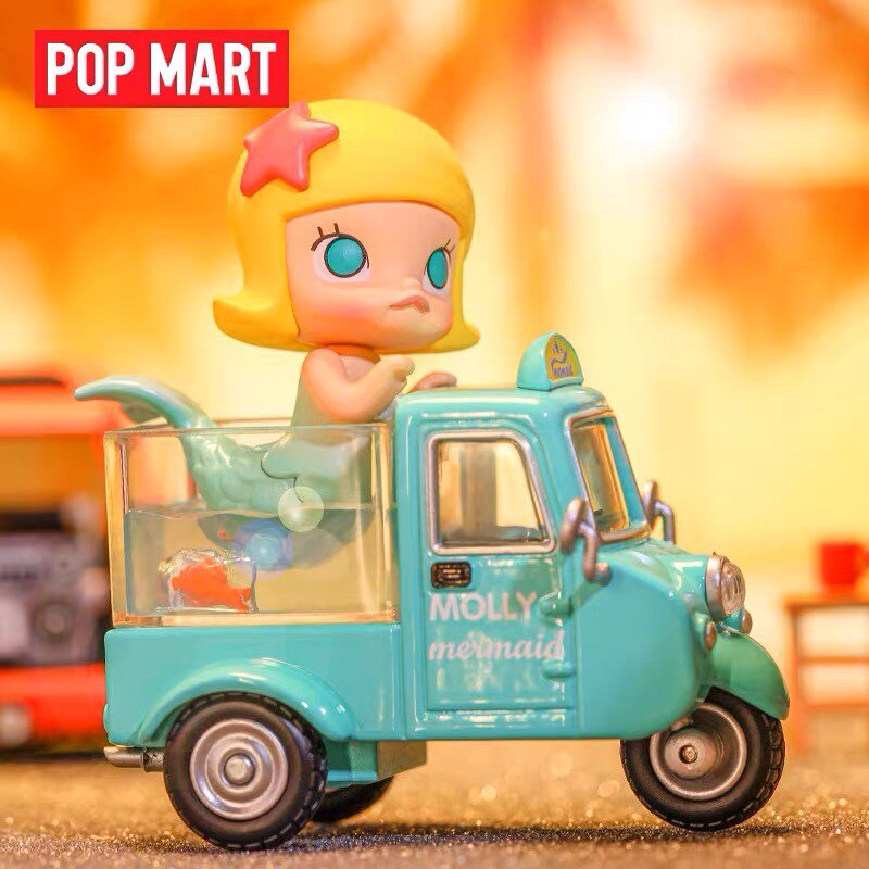popmart泡泡玛特molly魔力卡卡系列手办盲盒公仔正版茉莉车确认款