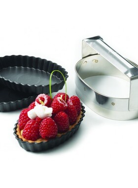 【欧厨】Matfer法国进口不锈钢椭圆派皮切模13*9cm