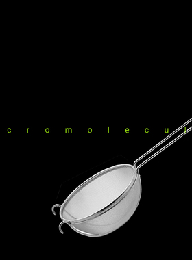 【欧厨】matfer定制不锈钢筛子油炸滤油器粉筛漏斗漏勺大号22cm
