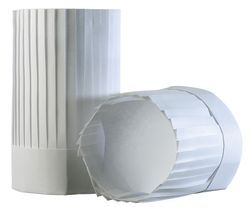 ㊣法国进口matfer白色厨师帽CHEF帽可调节40褶30CM高10个 欧厨