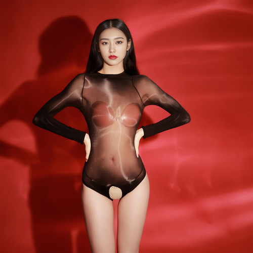 开裆无缝丝袜透明泳衣油亮女内衣