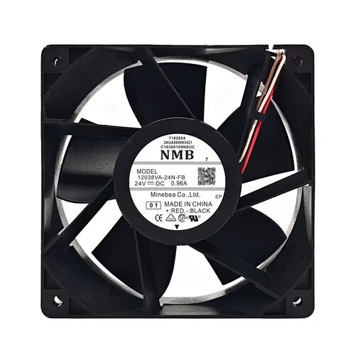 全新NMB 12038VA-24N-FB 24V 0.96A变频器大风4线PWM散热风扇12CM