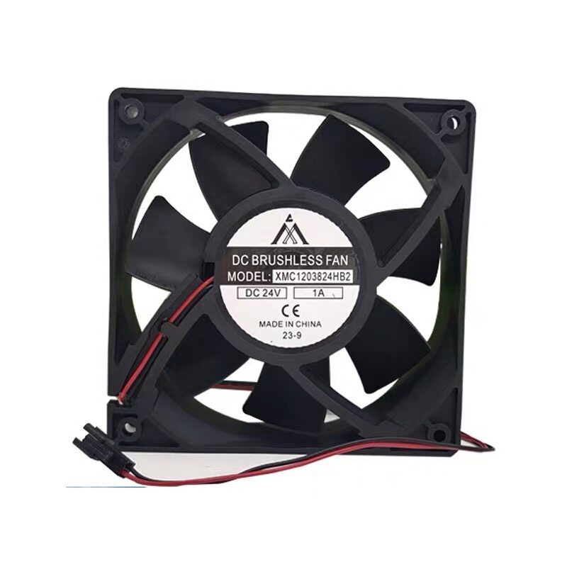 全新直流风机XMC1203824HB2 DC24V 1A 电焊机变频器散热风扇12038
