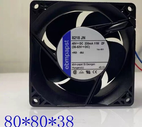 全新原装德国/ebmpapst 8218JN 8038 48V 11W 直流变频器散热风扇