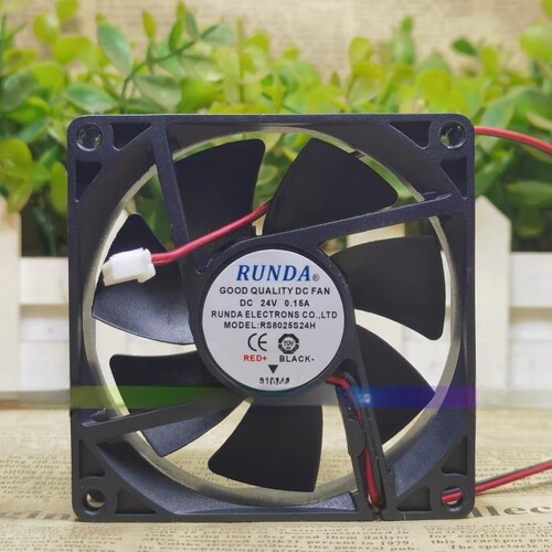 全新RUNDA润达 RS8025S24H 24V 0.15A 8025 8CM 变频器 散热风扇