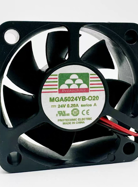 全新永立 MGA5024YB-O20 5020 24V 0.20A 5CM 变频器散热风扇风机