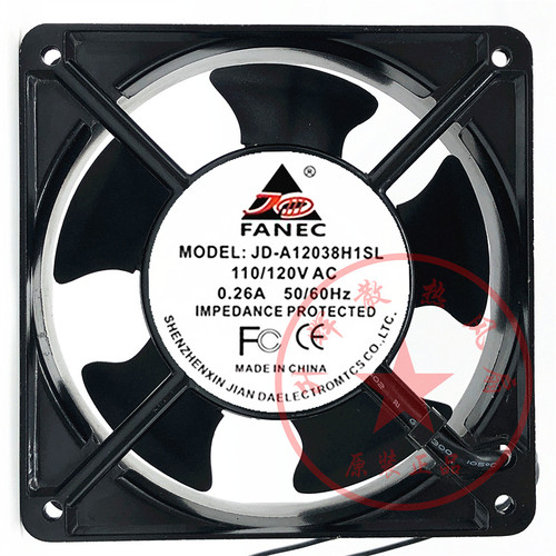 全新原装FANEC JD-A12038H2H1SL 110V/220V 12038 机柜散热风扇
