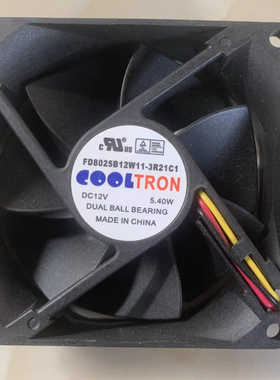全新 FD8025B12W11-3R21C1 DC 12V 5.40W 8厘米8CM服务器散热风扇
