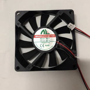 0.20A 0.35A 全新NL8015 冰箱静音 12V 25MM 散热风扇 8025