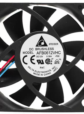 全新台达AFB0612VHC-F00 12V 0.36A 6013 6cm 3线FG/RD散热风扇
